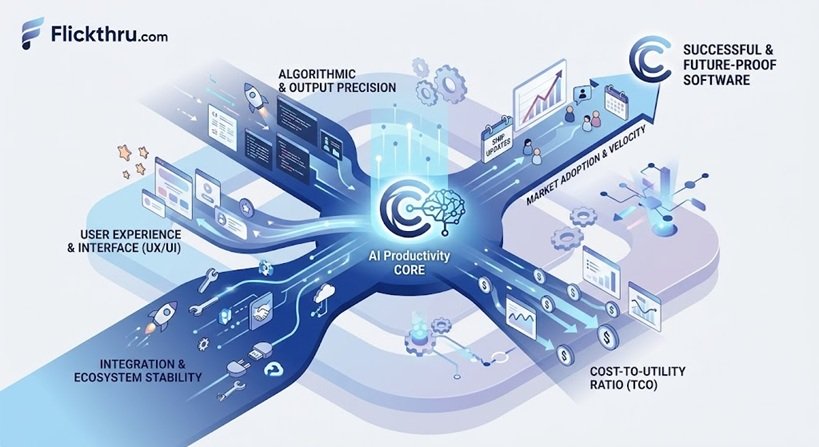 Flickthru CORE methodology for evaluating business software and AI platforms