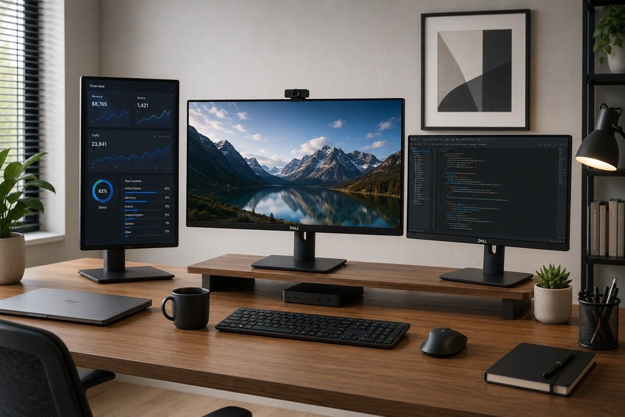 Office monitor for professional productivity and display quality