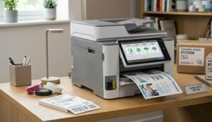 Multifunction printer for scanning, copying and office document handling